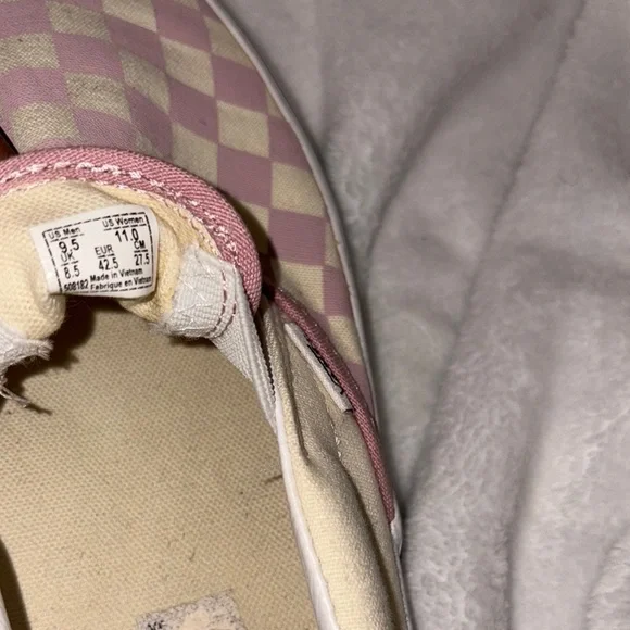 Vans light purple and Cream Checkered Slip-Ons - Picture 5 of 5